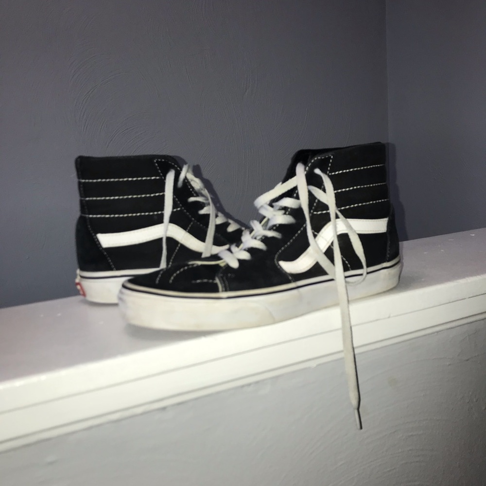 Black high top vans!! ( women 7.5 )